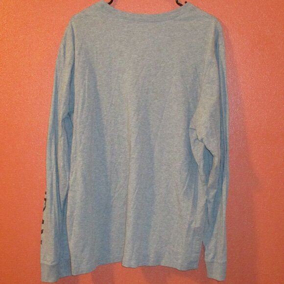 Jordan Men X Large Gray Red White Black Jumping Airman Long Sleeve Shirt - Picture 7 of 9